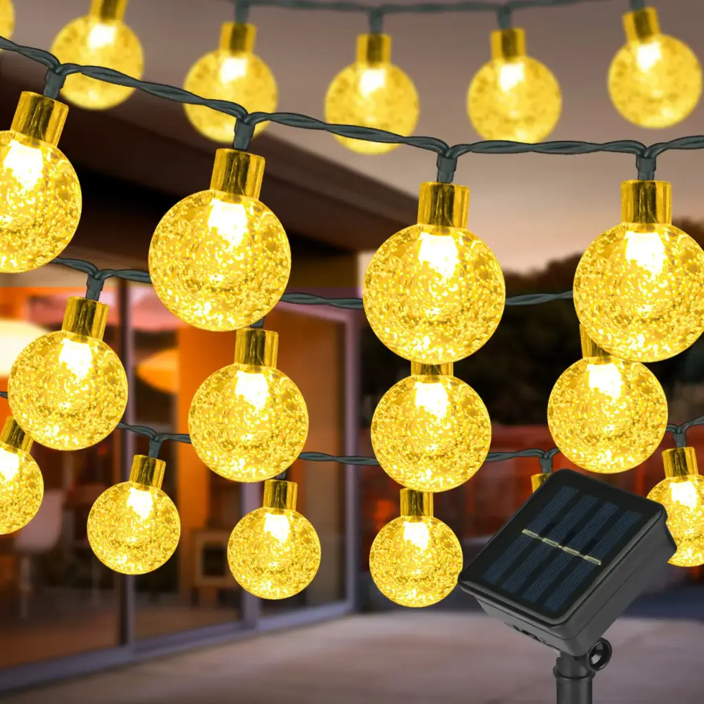 Solar Bubble Ball String Lights