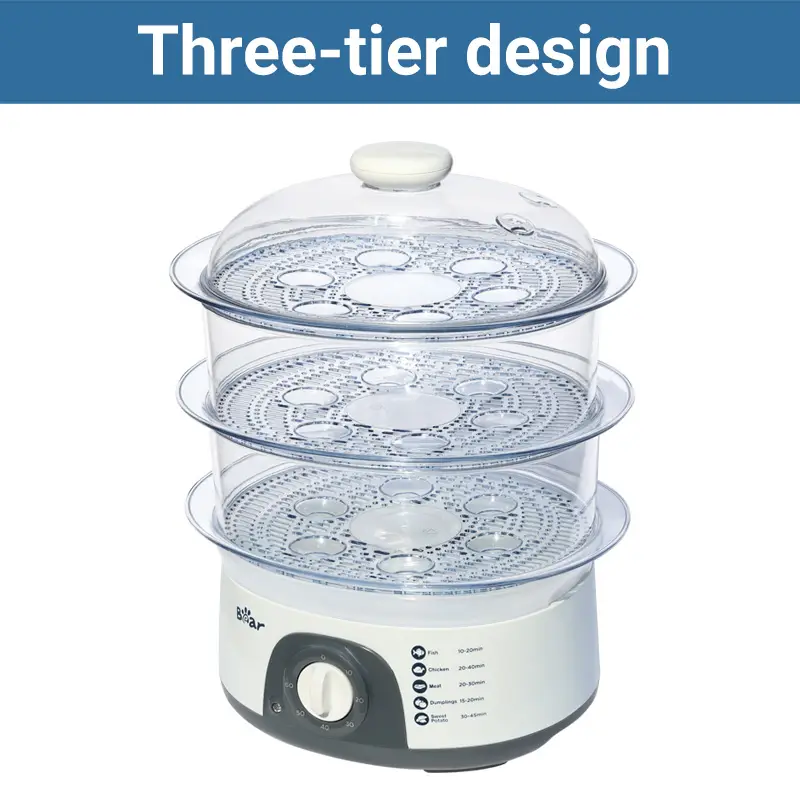 Bear Electric Steamer 3-Layer
